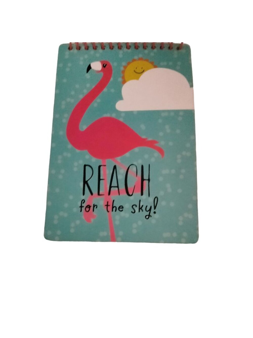 Pink Flamingo Spiral Notebook Journal Reach for Sky Stickers Doodle  Blank Pages